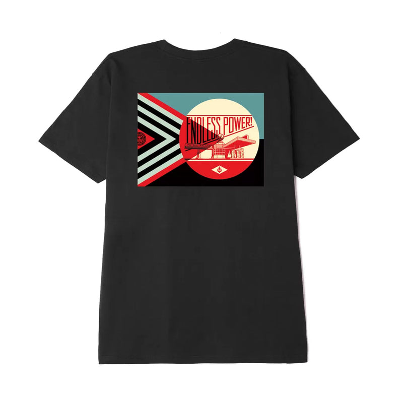 obey 165262806 endless power classic t shirt black