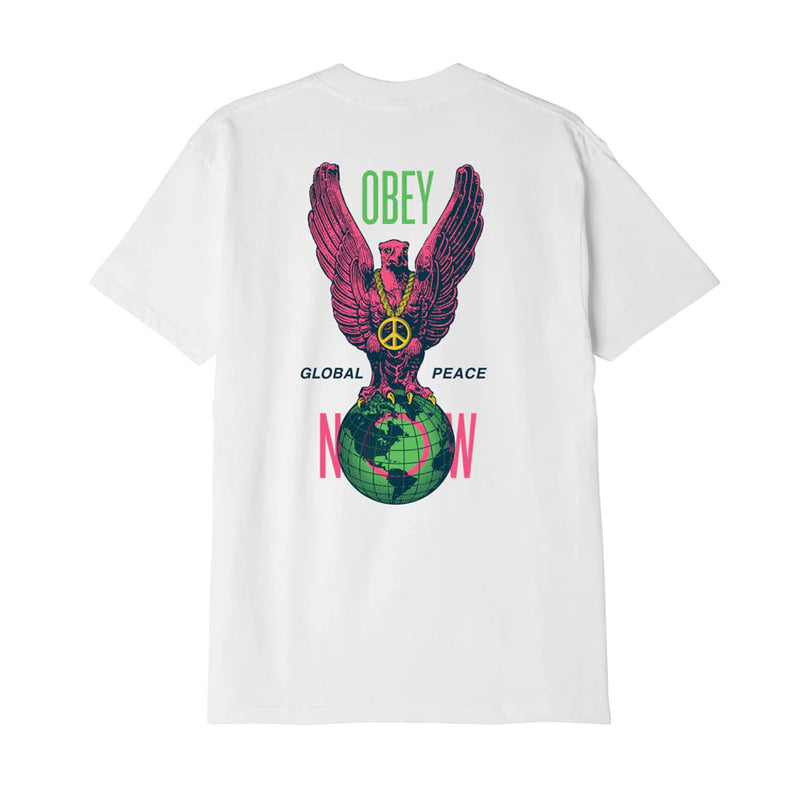 obey 165263596 obey peace eagle tee white