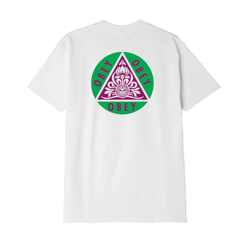obey 165263598 obey pyramid tee white