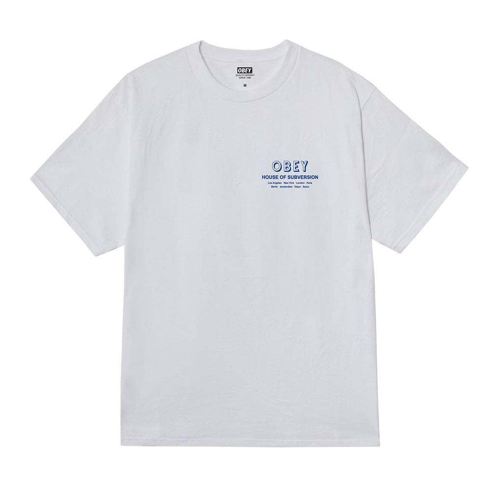 obey 165264195 house of subversion tee white