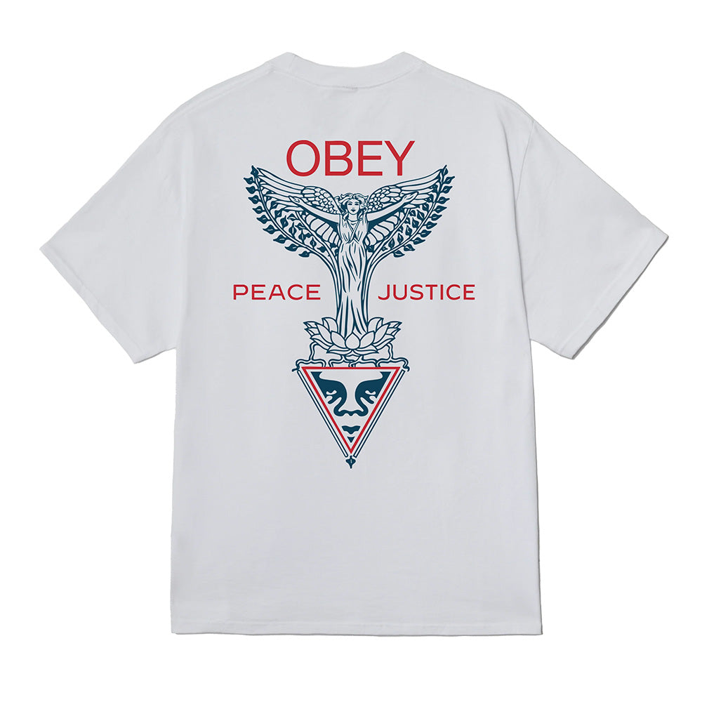 obey 165264299 nouveau angel tee shirt white