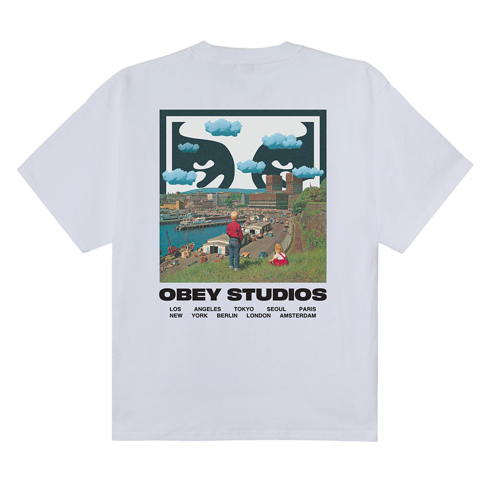 obey 168024320 sky face tee shirt white