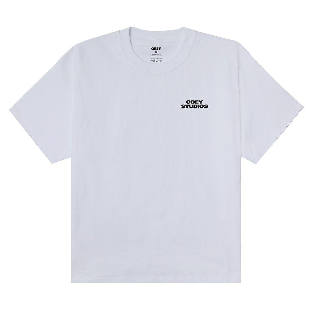 obey 168024320 sky face tee shirt white