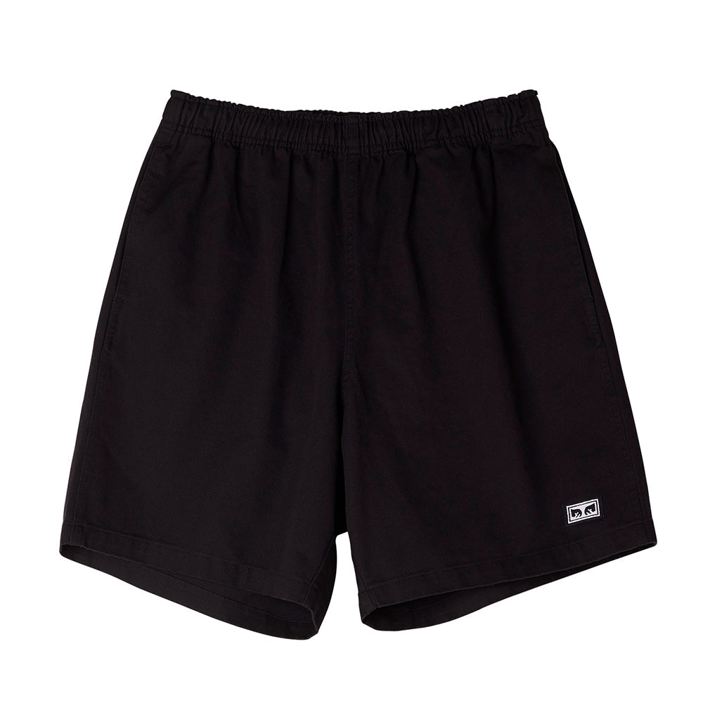 obey 172120078 easy relaxed twill short black 