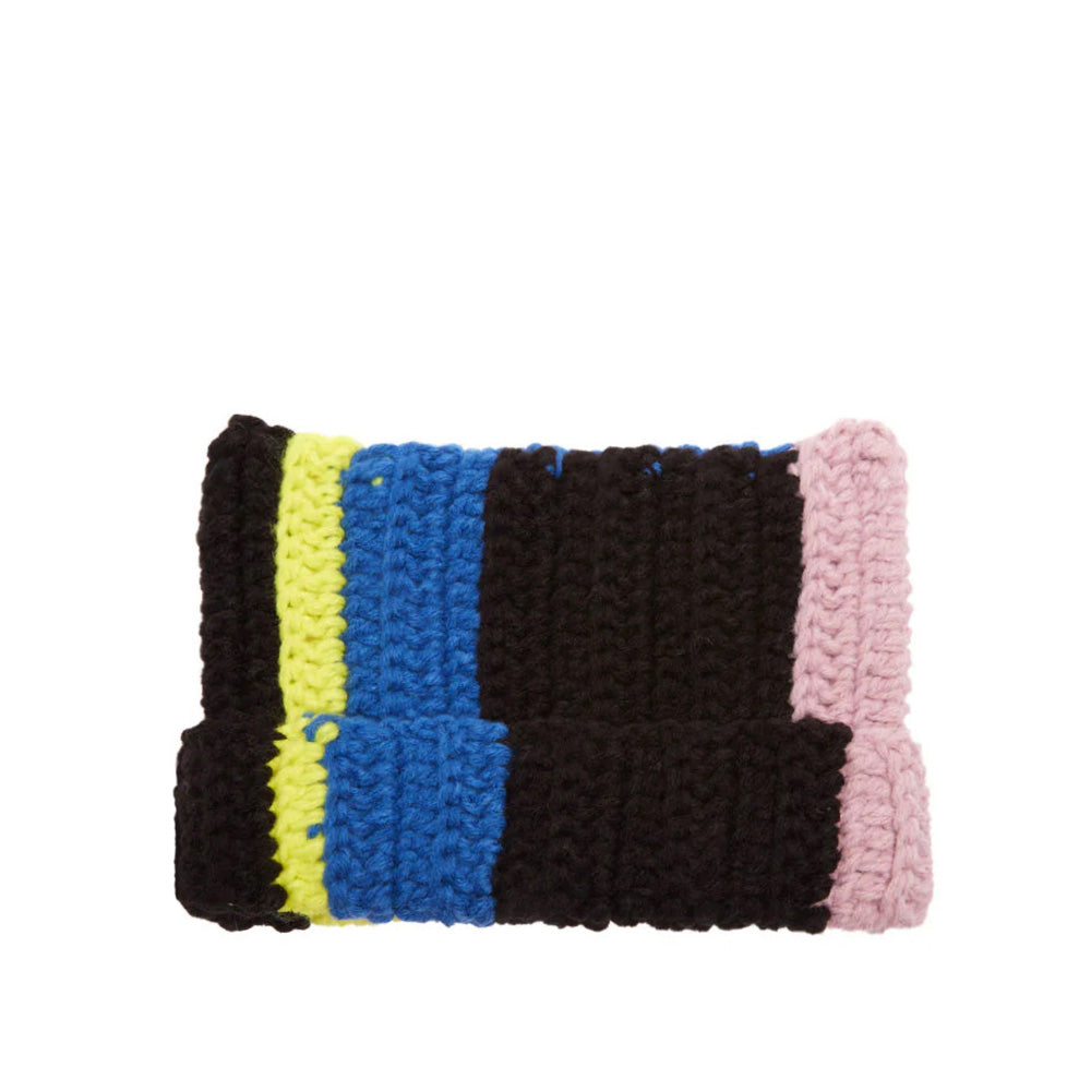 OBEY OBEY CROCHET CAT EAR BEANIE // BLACK MULTI