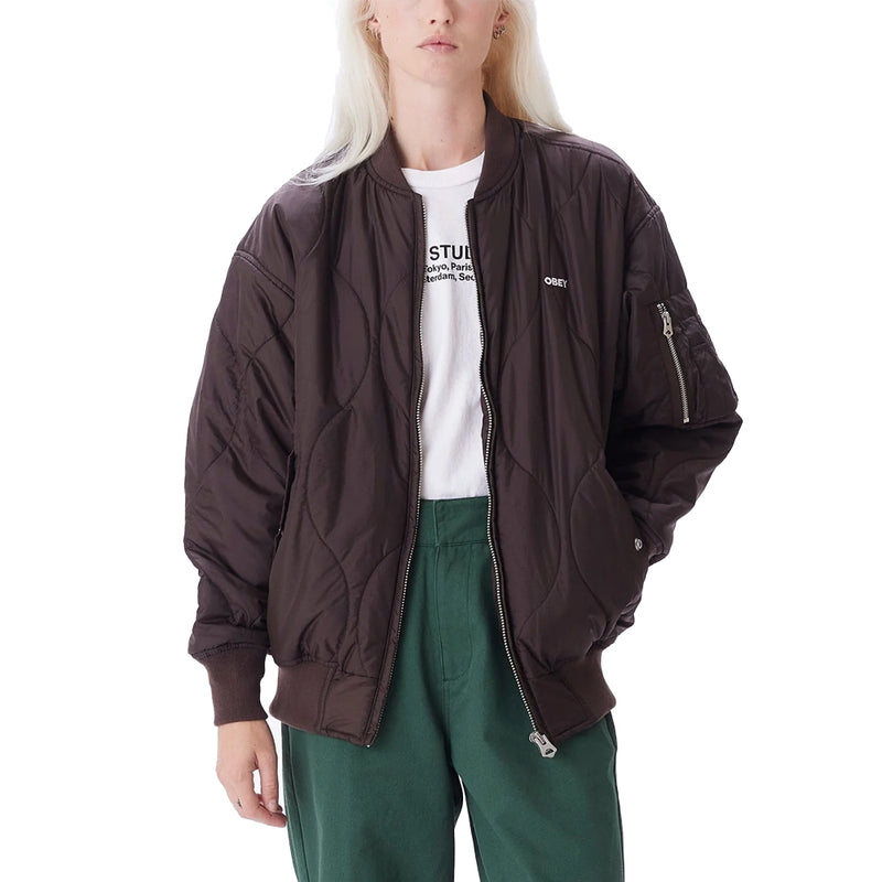 obey 221800408 obey daybreak ma 1 bomber java brown