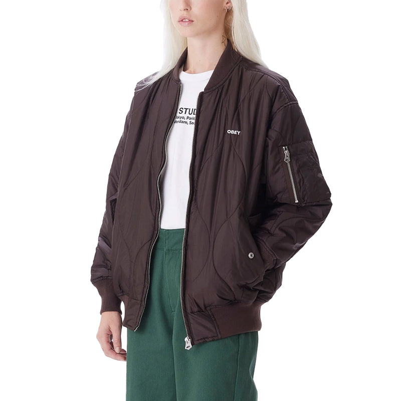 obey 221800408 obey daybreak ma 1 bomber java brown