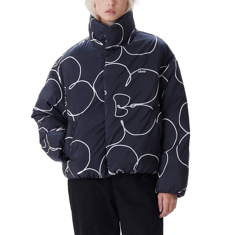 obey 221800410 obey persona puffer black multi