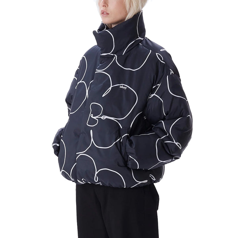 obey 221800410 obey persona puffer black multi