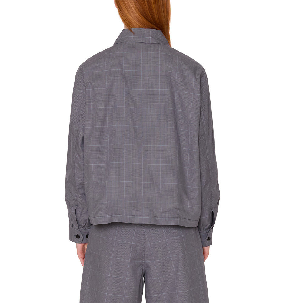 obey 221800451 olivia plaid jacket grey plaid