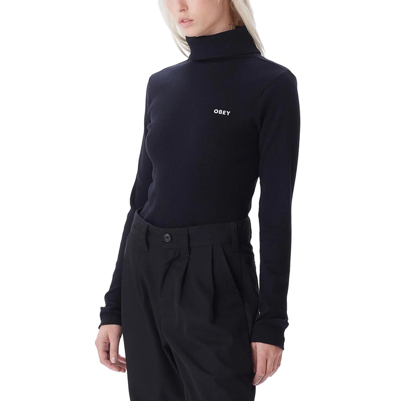 obey 231030124 obey belle turtle neck black