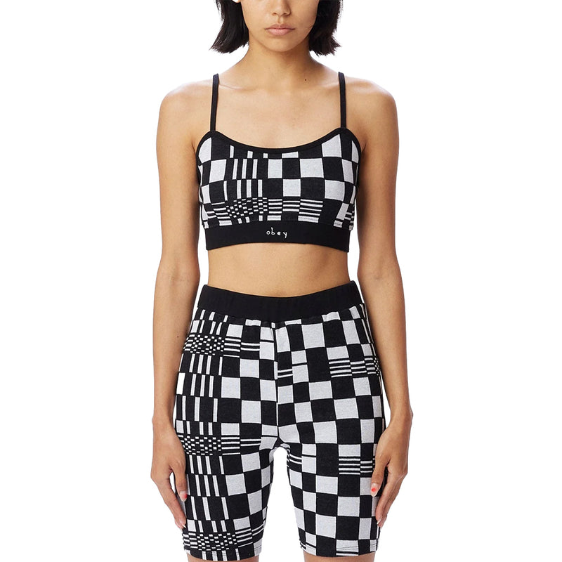 obey 234050133 lillian cropped tank black multi
