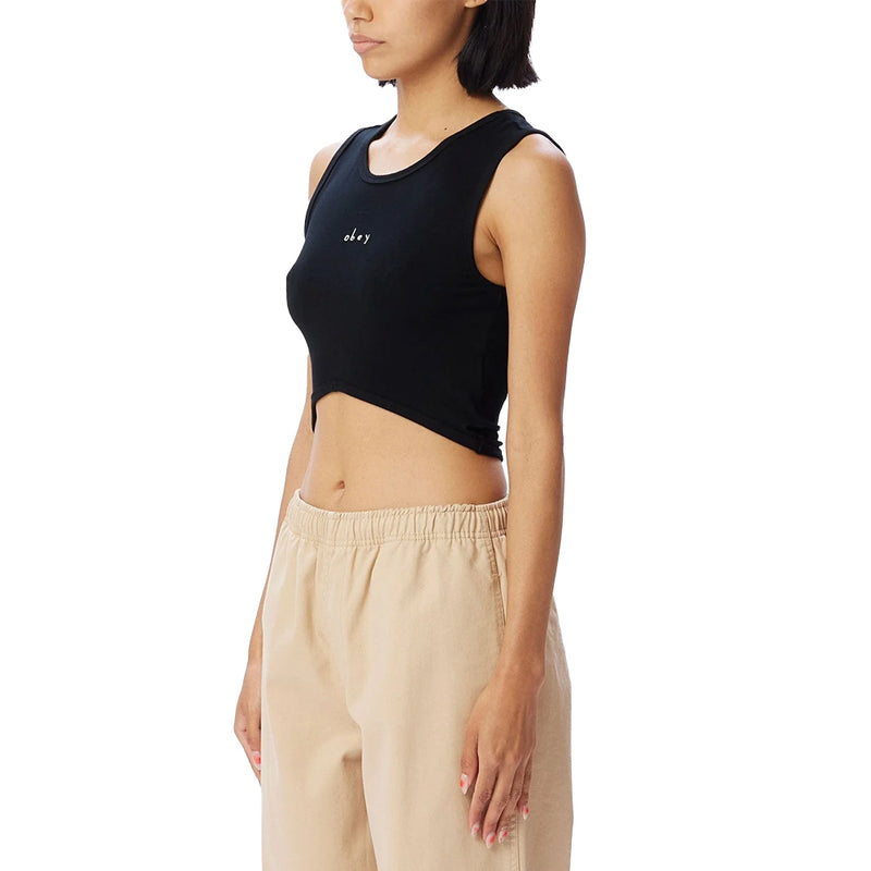 obey 234050139 callie cropped tank black