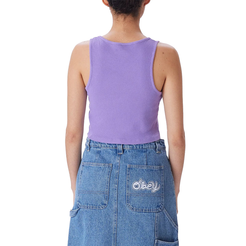 obey 263732378 watering can cherub tank purple flower