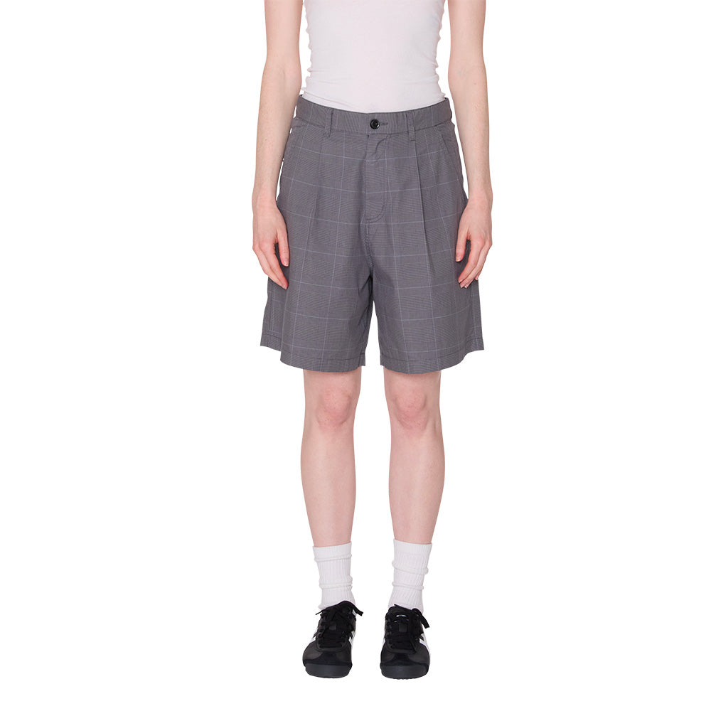 obey 272100060 olivia plaid short grey plaid