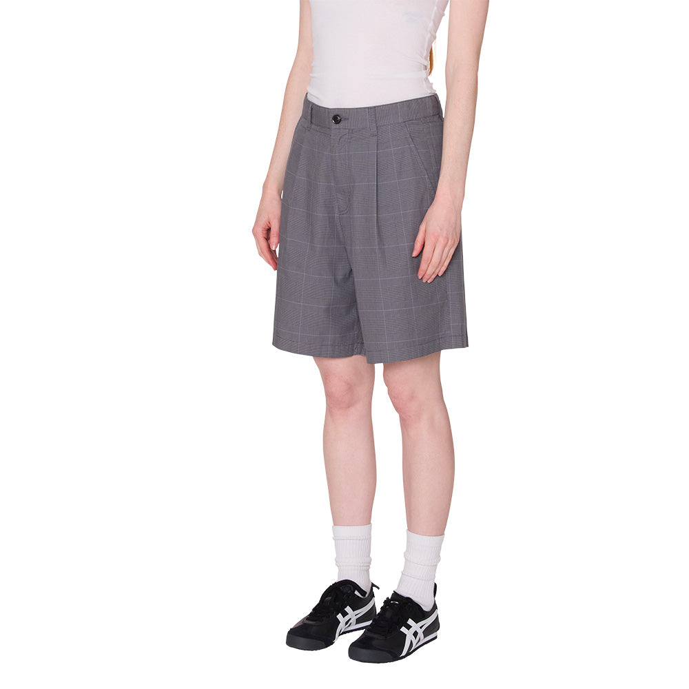obey 272100060 olivia plaid short grey plaid