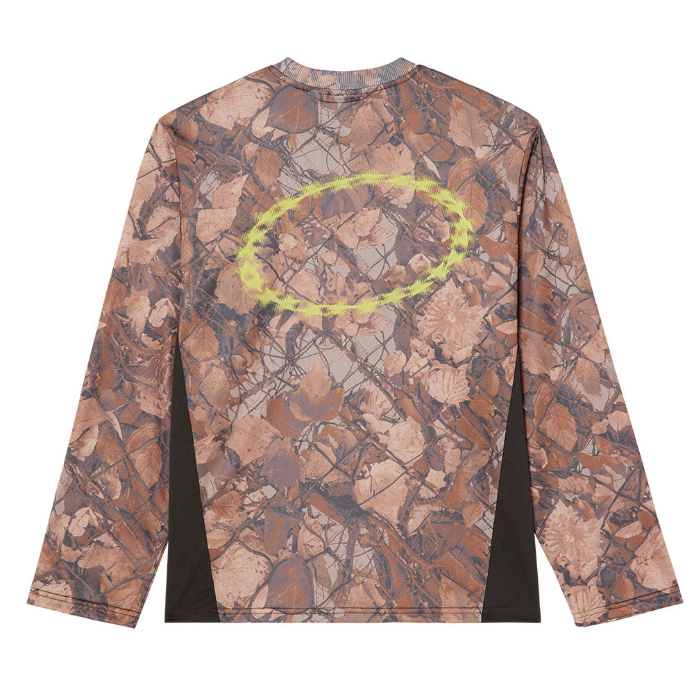 OBEY OBEY BASECAMP KNIT LS SHIRT // FENCE CAMO MULTI