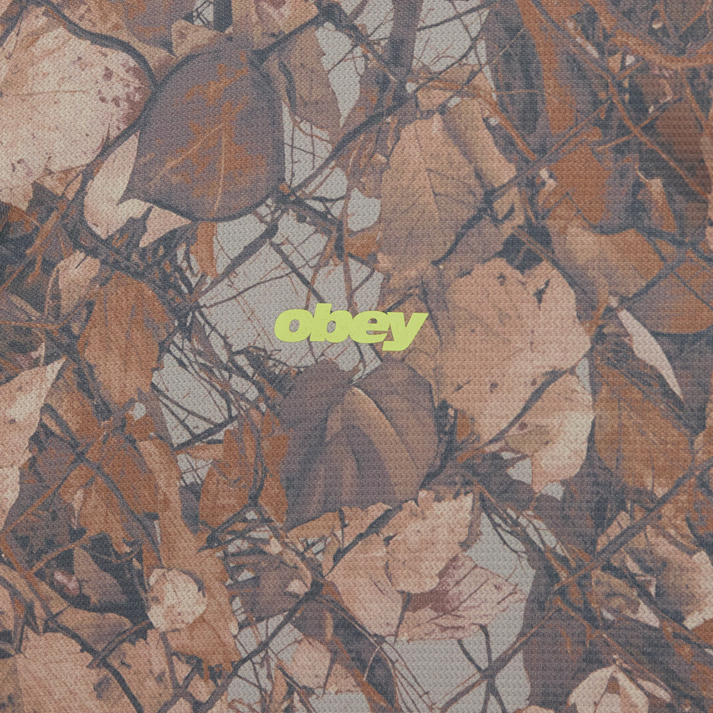 OBEY OBEY BASECAMP KNIT LS SHIRT // FENCE CAMO MULTI