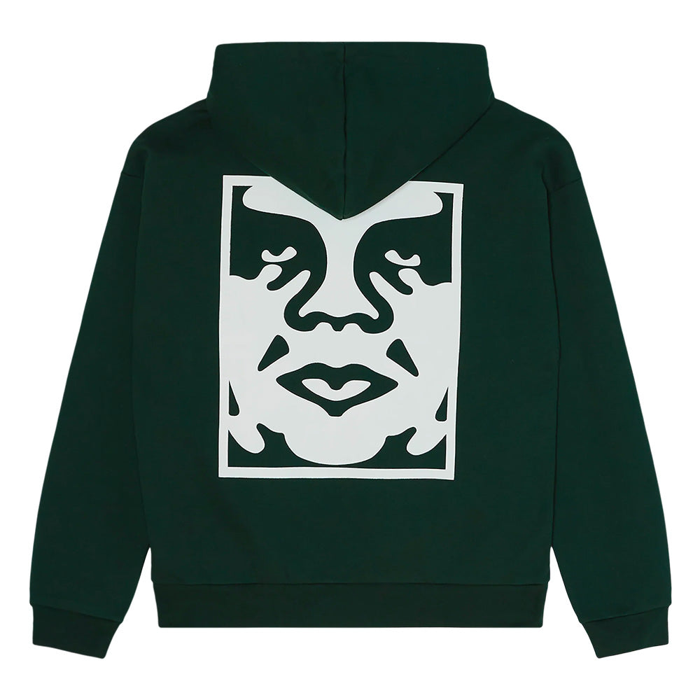OBEY OBEY BOLD ICON EXTRA HEAVY HOOD // GREEN GABLES