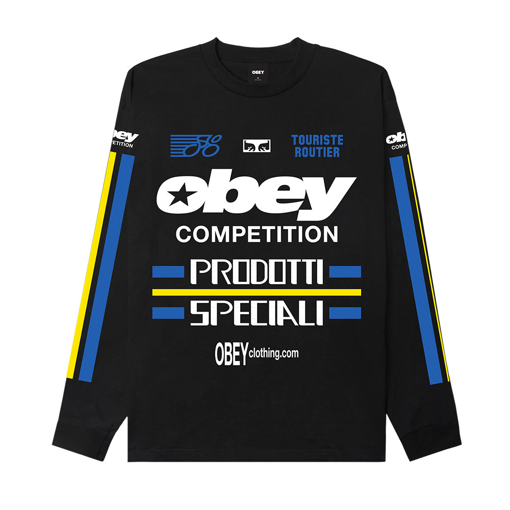 OBEY OBEY COMPETITION LS TEE // BLACK