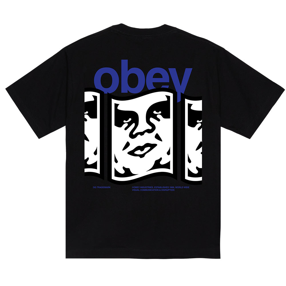OBEY OBEY DISRUPTION TEE // BLACK