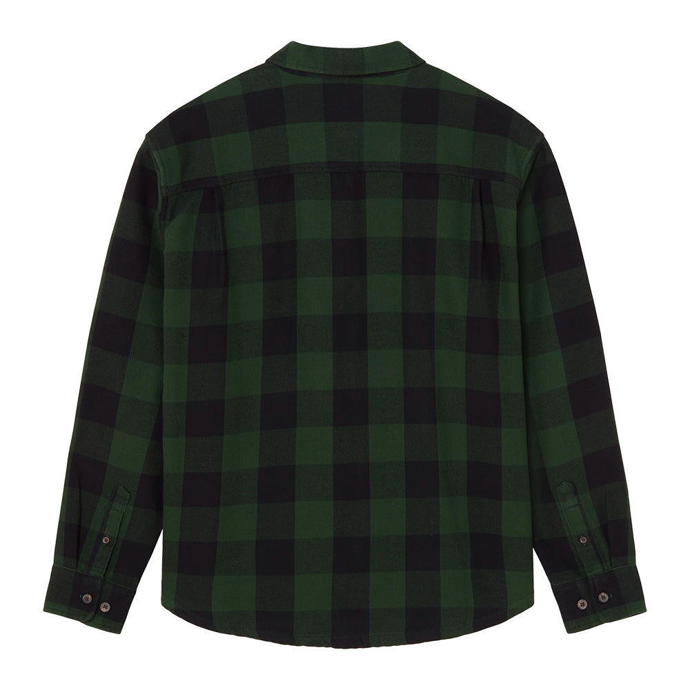 OBEY OBEY JONES WOVEN LS SHIRT // KOMBU GREEN MULTI