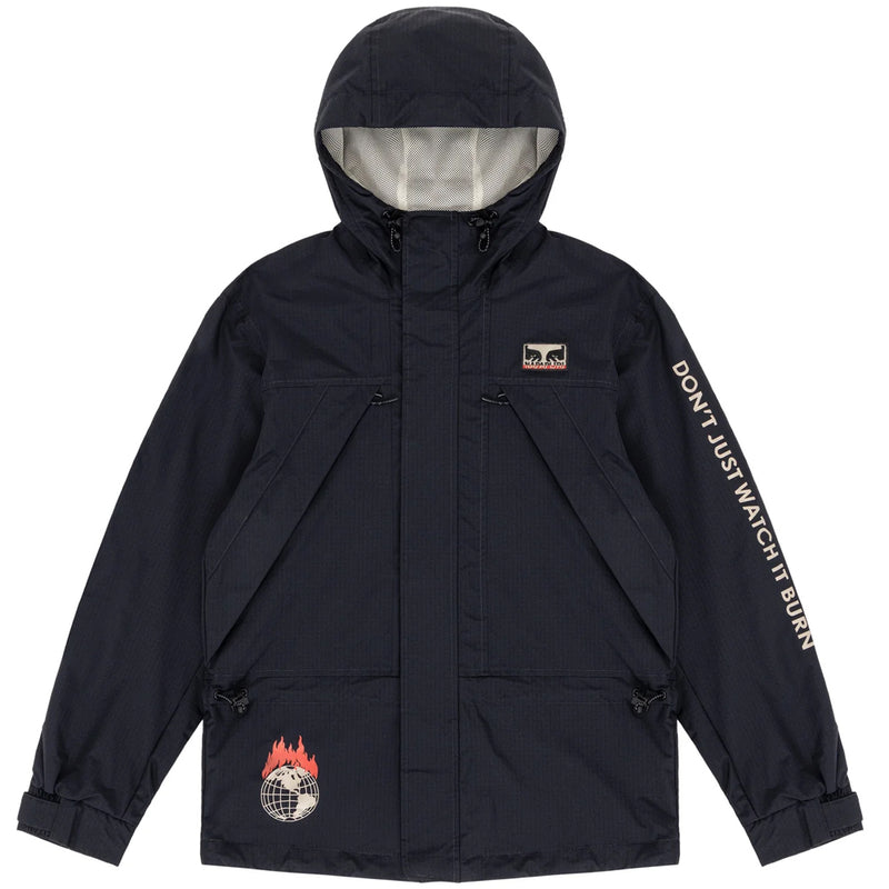 obey na4hmh obey x napapijri donʼt just watch it burn dru jacket black