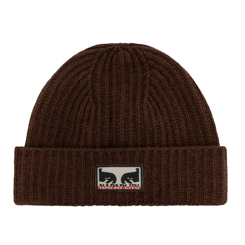 obey na4hmo obey x napa beanie dark brown