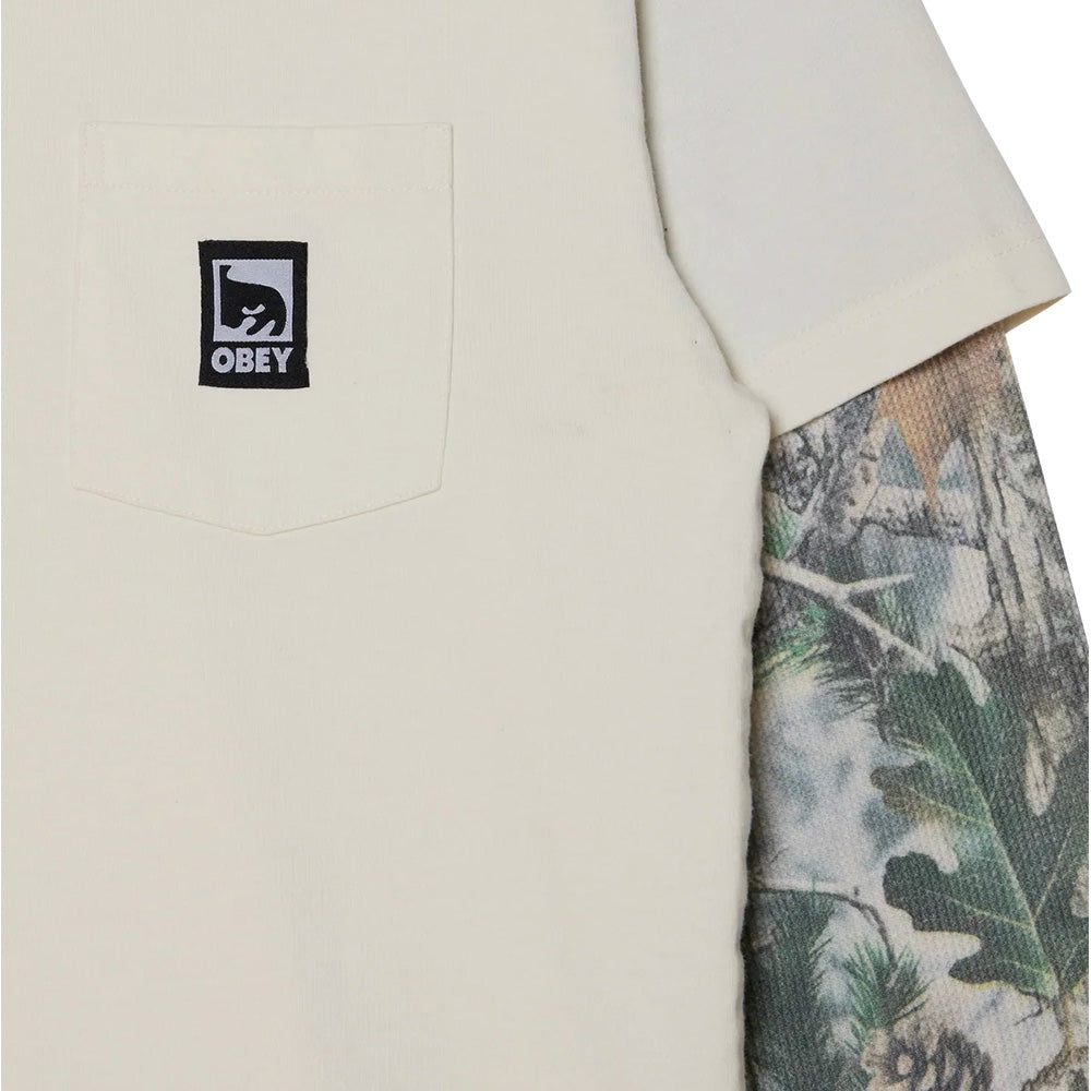 OBEY OBEY POST 2FER LS KNITS SHIRT // DUSTY CHALK MULTI