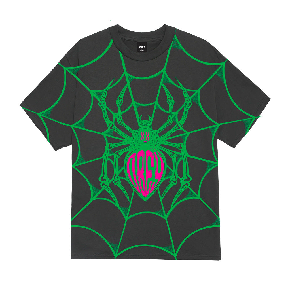 OBEY OBEY SPIDER TEE // VINTAGE BLACK