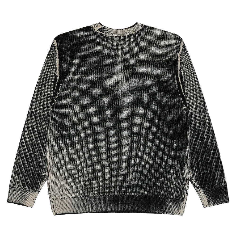 OBEY OBEY SPRAY EFFECT SWEATER // DARK BLACK MULTI