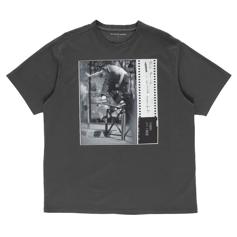 pop trading company popss26232 deberdt t shirt charcoal