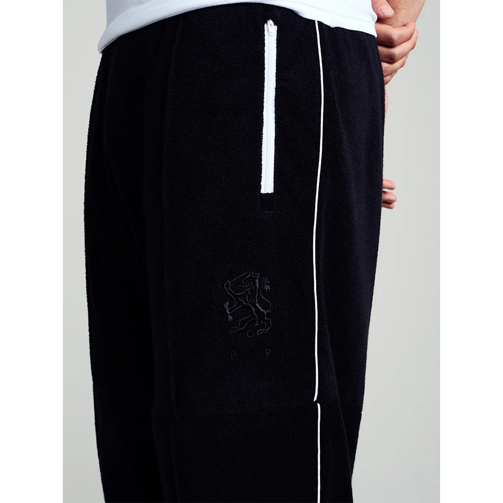 pop trading company popss26406 terry cub track pants black