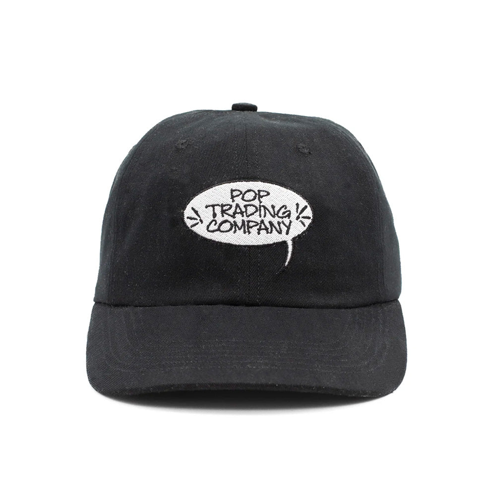 pop trading company popss26705 fly 6 panel hat black