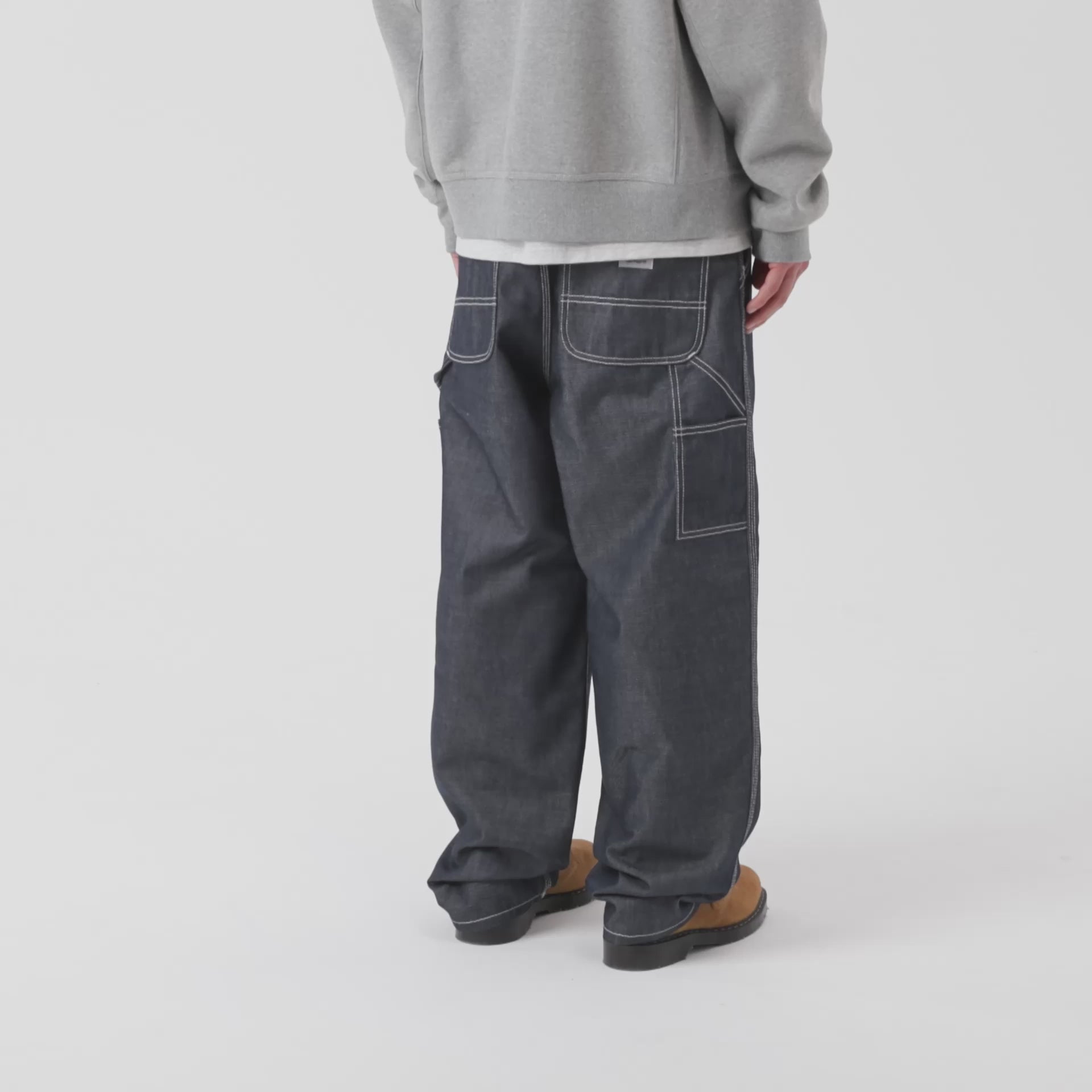 carhartt wip i036649 og single knee pant blue rigid