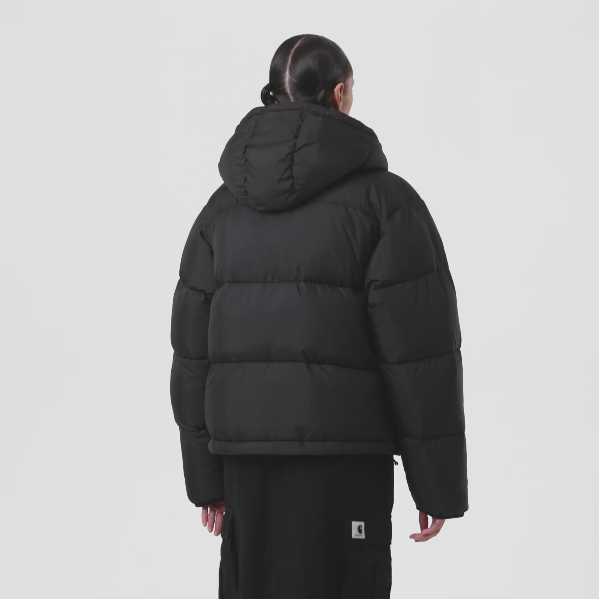 carhartt wip i035371 3ak xx wtoronto jacket black wild dog print