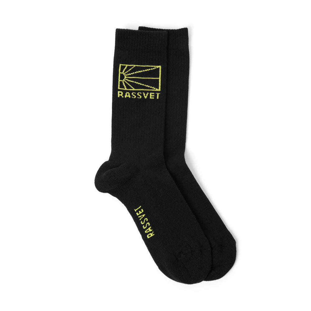 rassvet pacc14k008 logo socks knit black