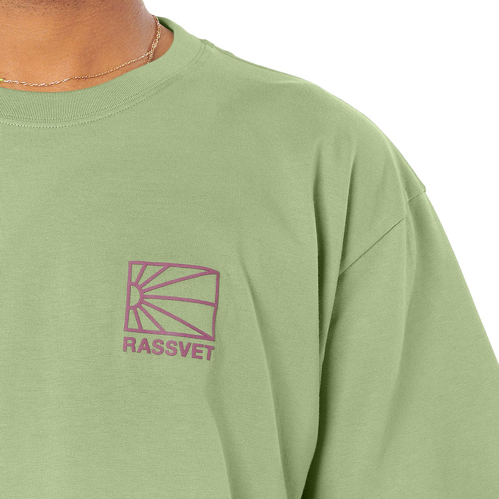 rassvet pacc14t001 mini logo t shirt knit khaki