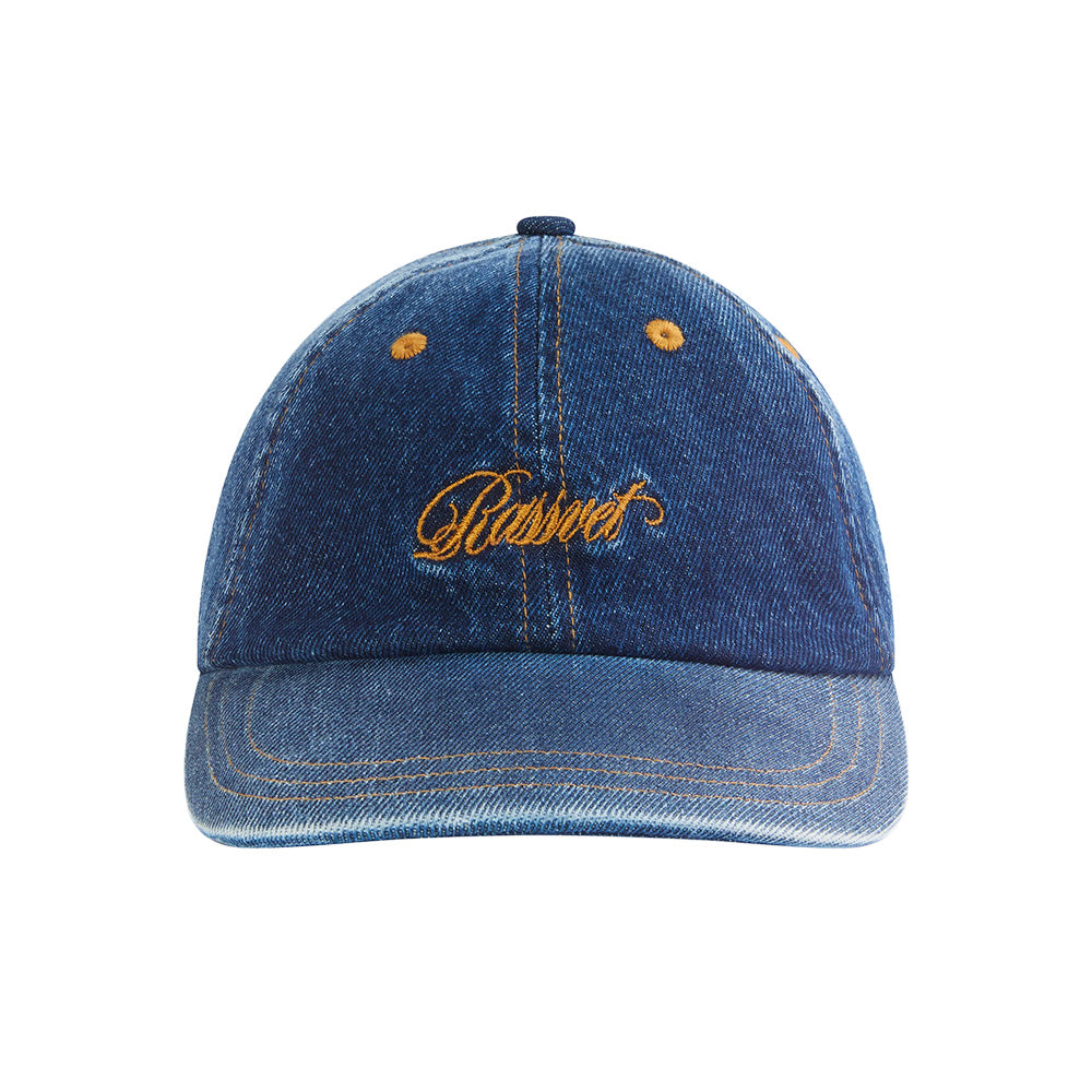 rassvet pacc17k001 script 6 panel strapback washed denim