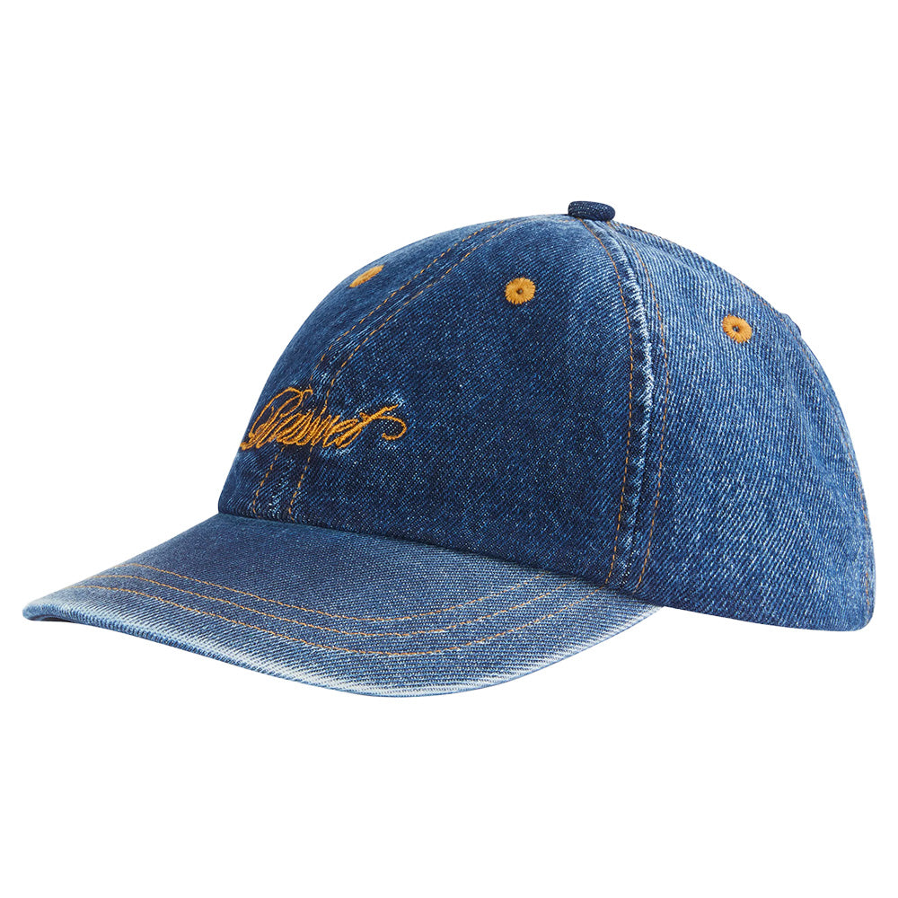 rassvet pacc17k001 script 6 panel strapback washed denim