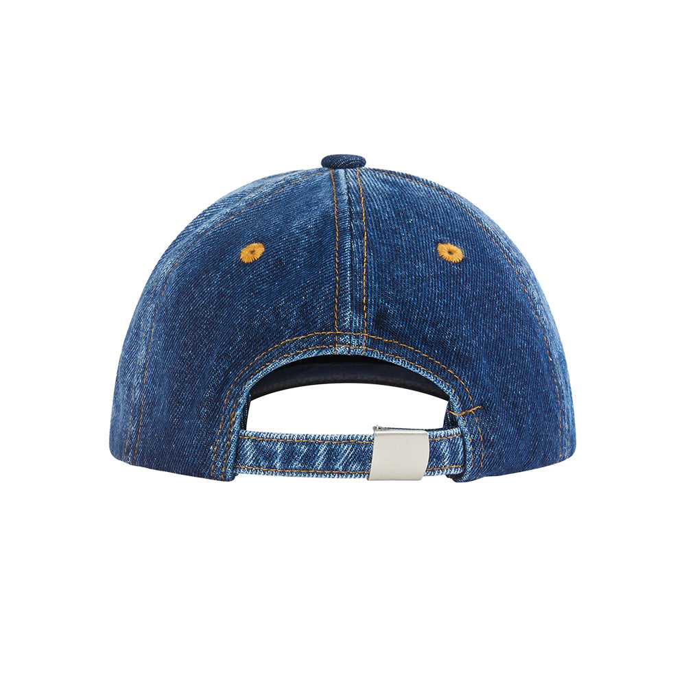 rassvet pacc17k001 script 6 panel strapback washed denim