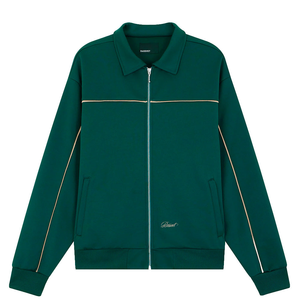RASSVET RASSVET TRACKSUIT TOP WOVEN // GREEN