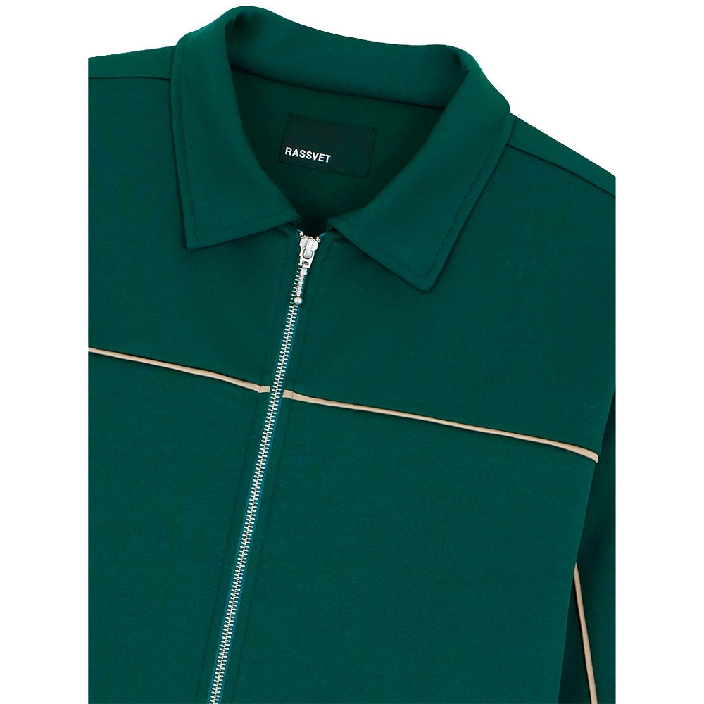 RASSVET RASSVET TRACKSUIT TOP WOVEN // GREEN