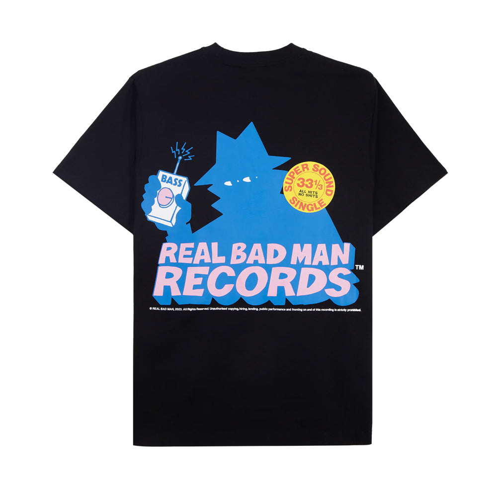 real bad man rbm11037 rbm records ss tee black
