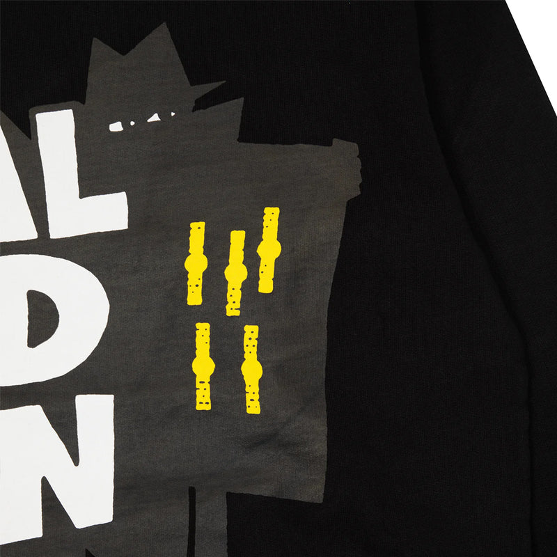 real bad man rbm11051 classic hood fleece organic black