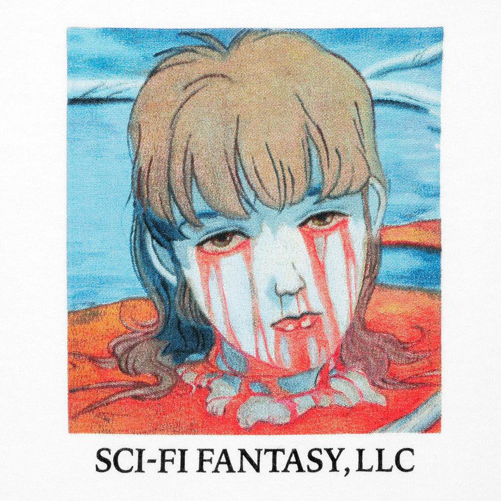 sci-fi fantasy 4871 leaking eyes tee white