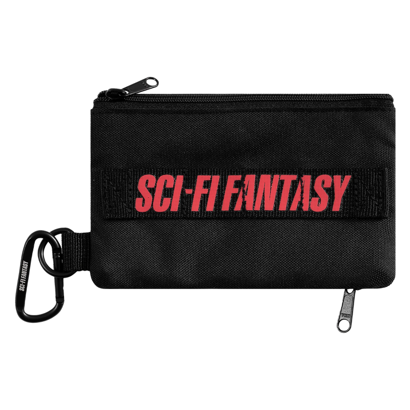 sci-fi fantasy carry all pouch black