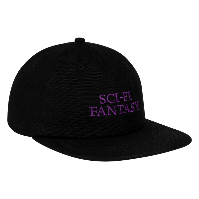 sci-fi fantasy logo hat black
