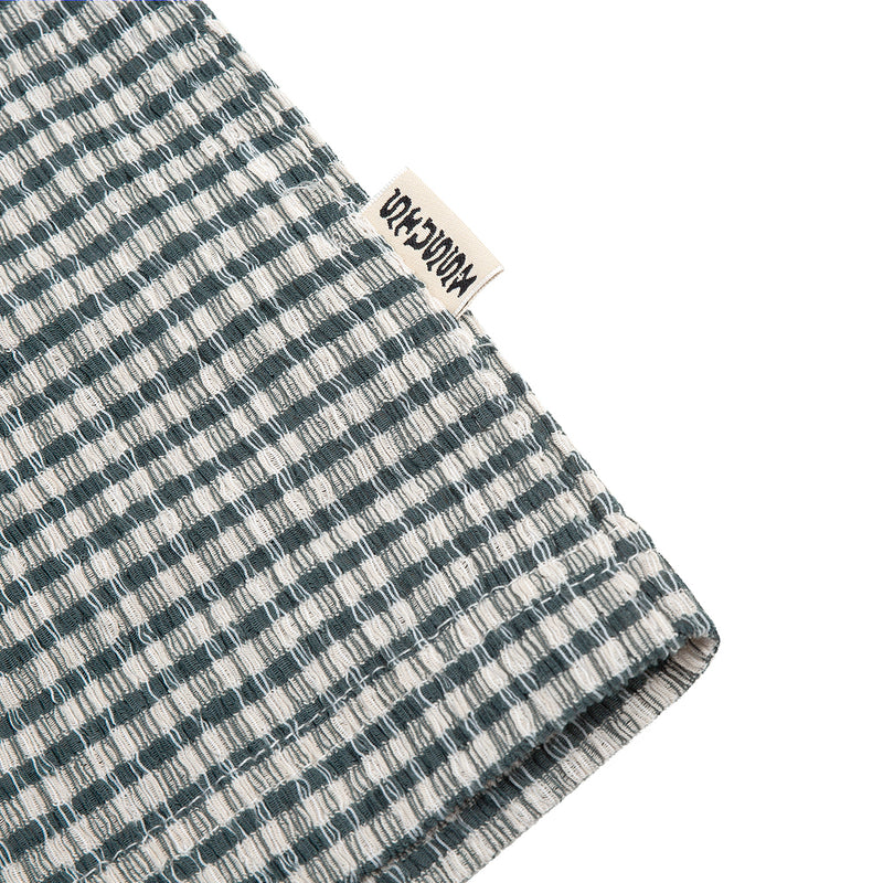 stussy 1110285 wrinkly gingham ss shirt green