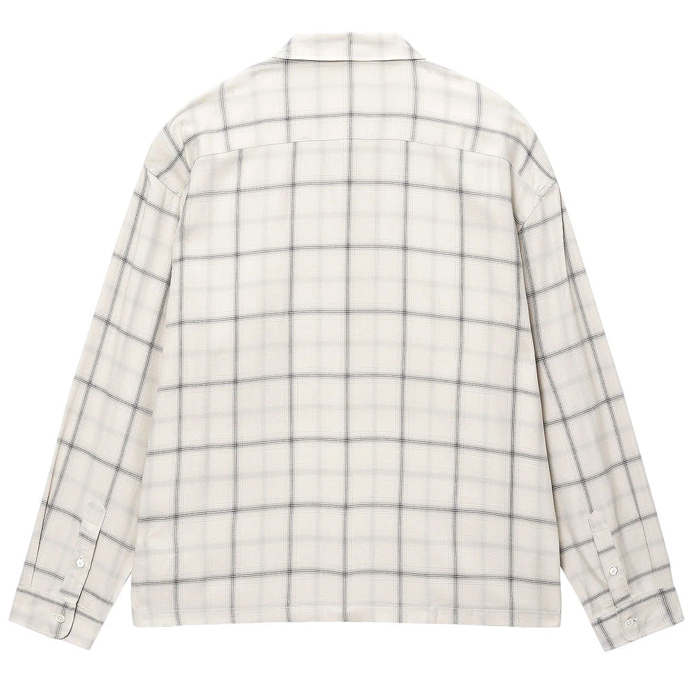 STÜSSY SHADOW PLAID RAYON SHIRT // NATURAL. – Collateral